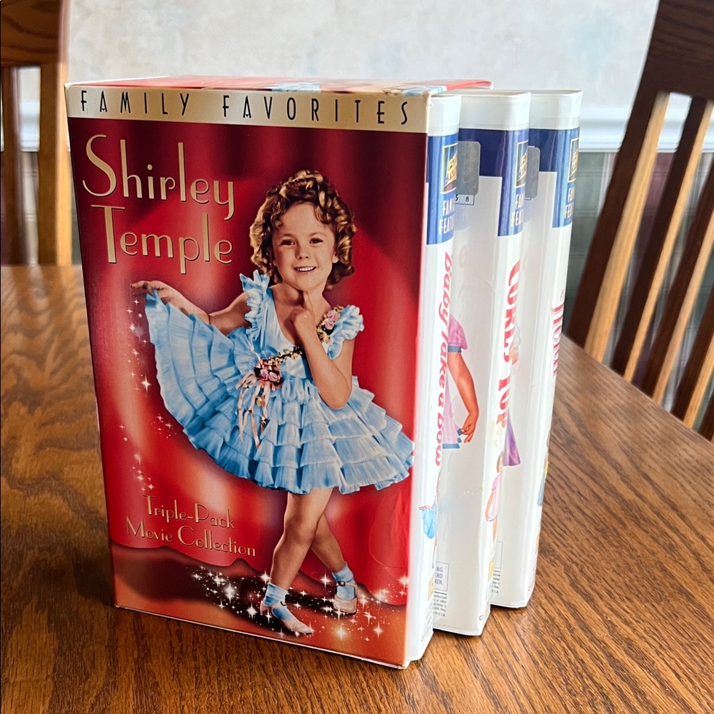NEW CONDITION Shirley Temple Classics Triple-Pack Movie Collection VHS. Giftable